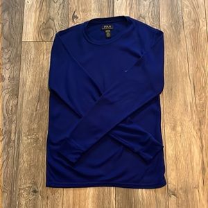 Navy blue long sleeve Polo shirt